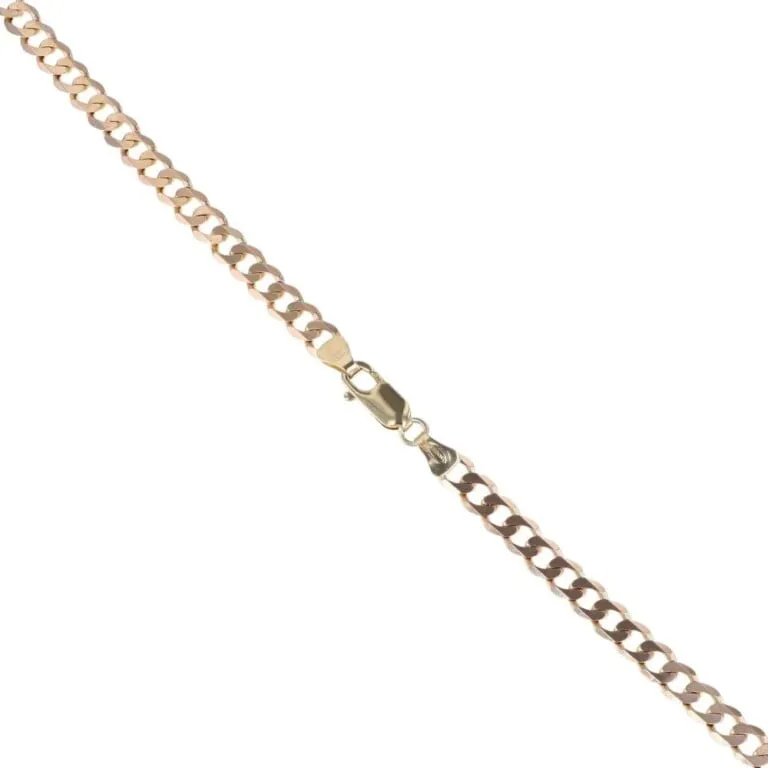 9ct Yellow Gold Curb Chain 20″