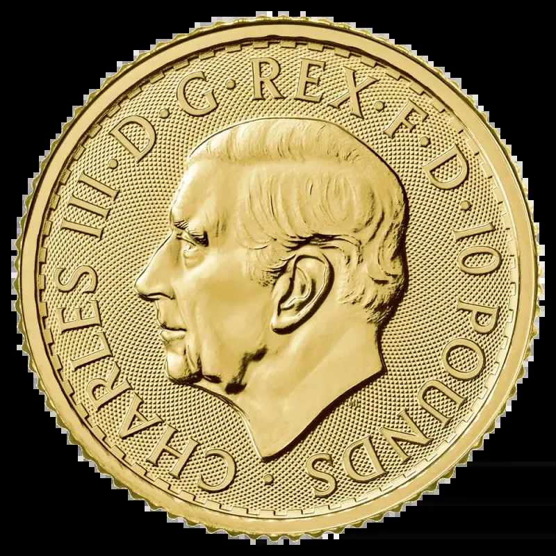 1/10 oz Britannia Charles III Gold Coin | 2023