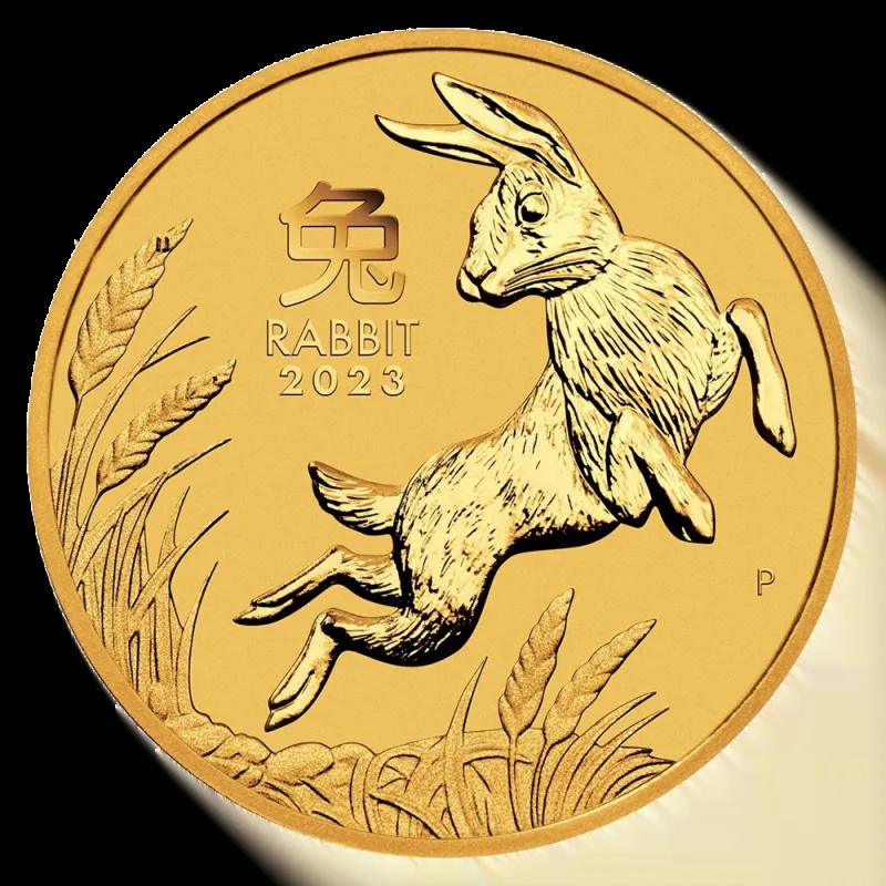 1/2 oz Lunar III Rabbit | Gold | 2023