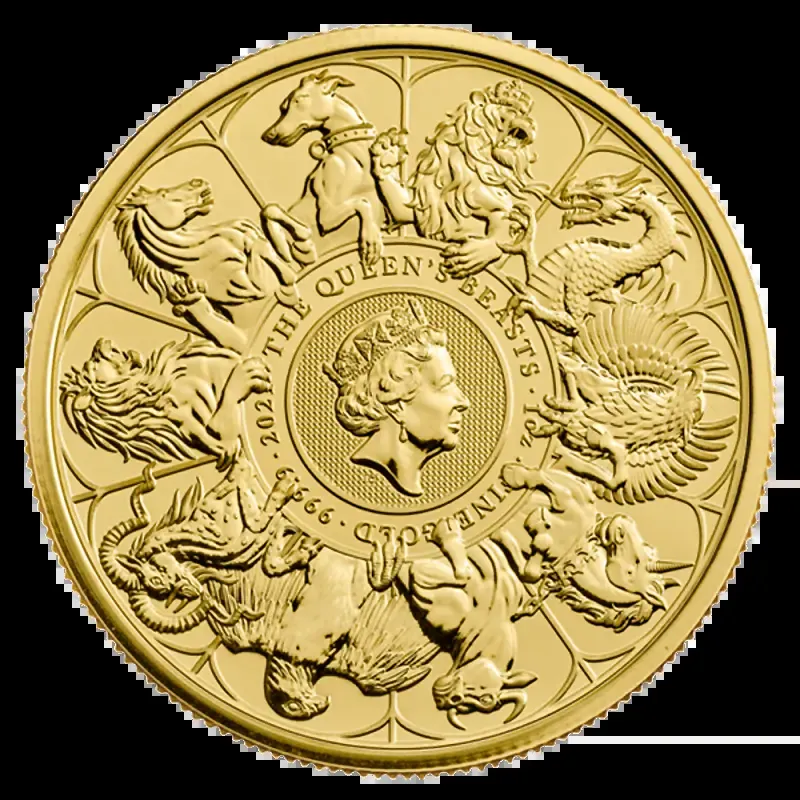 1 oz Queen’s Beasts The Completer Gold Coin (2021)