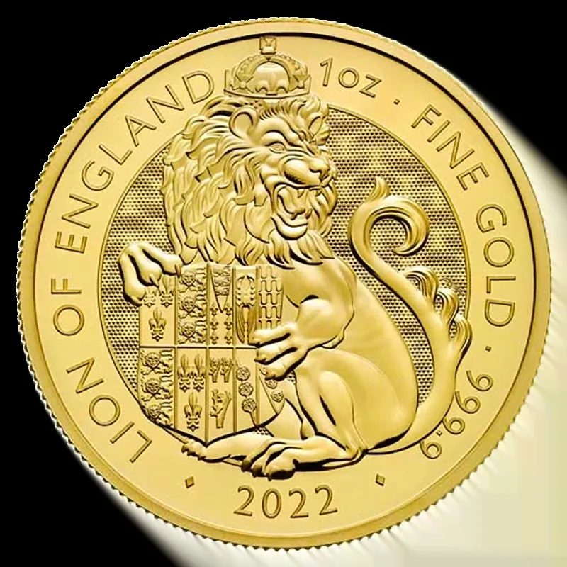 1 oz Tudor Beasts The Lion of England Gold Coin | 2022