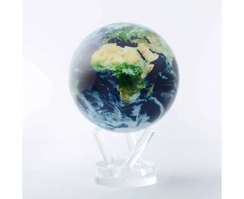 4.5 Inch Self Moving Globe Satellite View and Cloud Cover