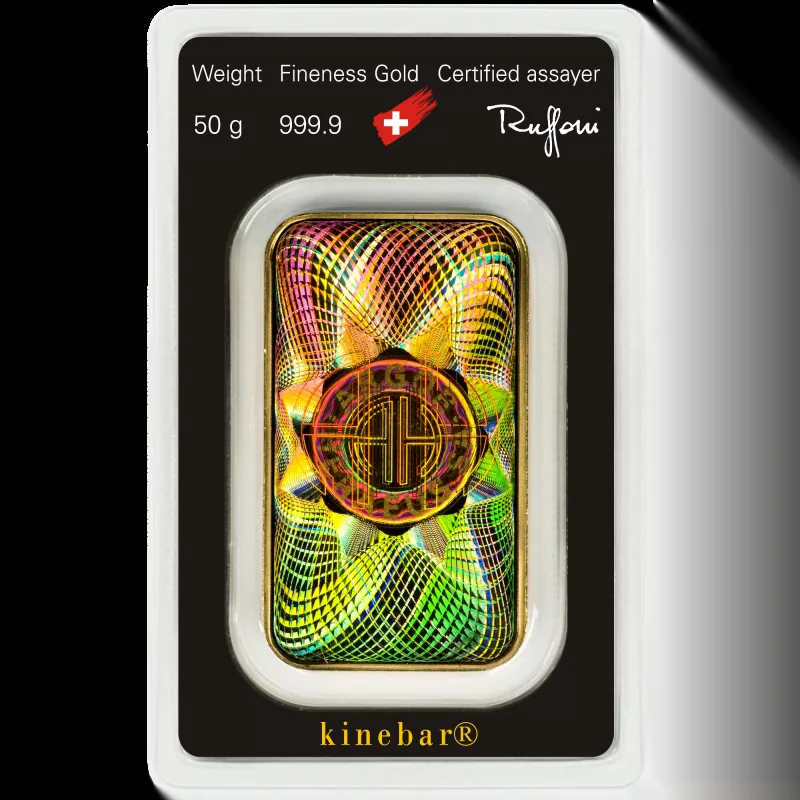50g Gold Bar | Argor Heraeus | Kinebar