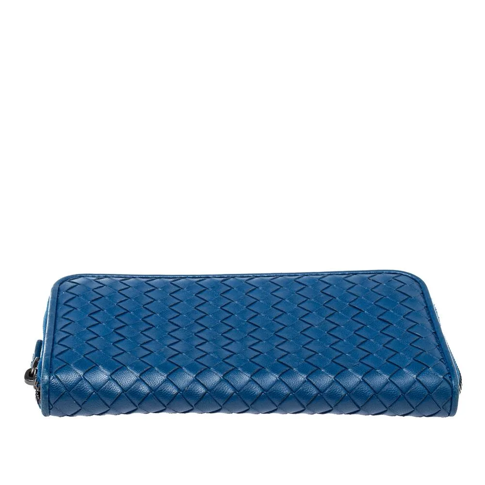 Bottega Veneta Intrecciato Zip-Around Wallet