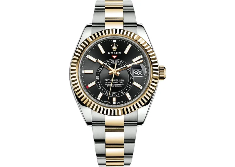 Rolex Sky-Dweller Steel & Yellow Gold Black Dial 42mm